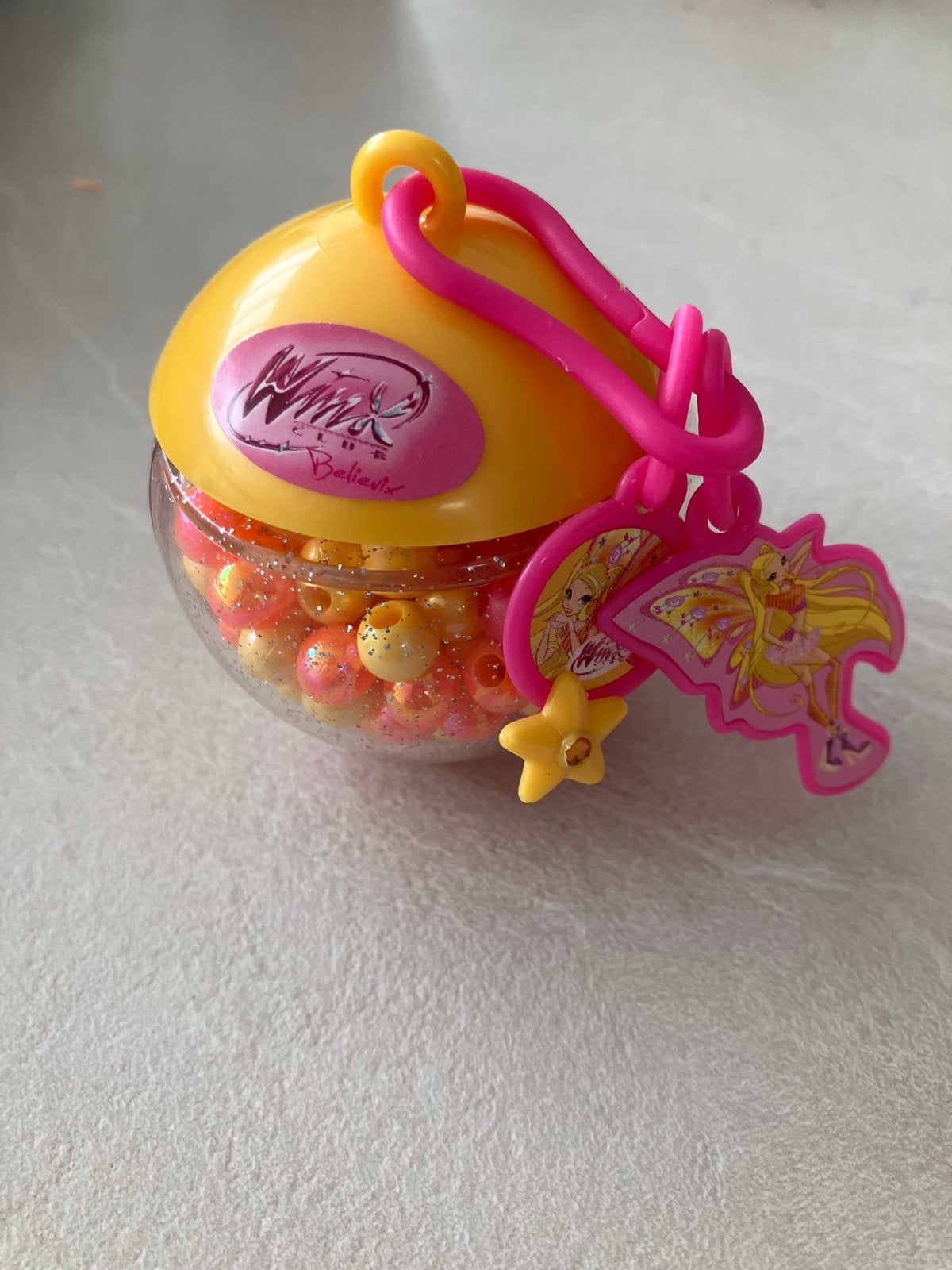 Winx Club Believix Kralenbal met touw, Ophalen of Verzenden, Nieuw, Kraal