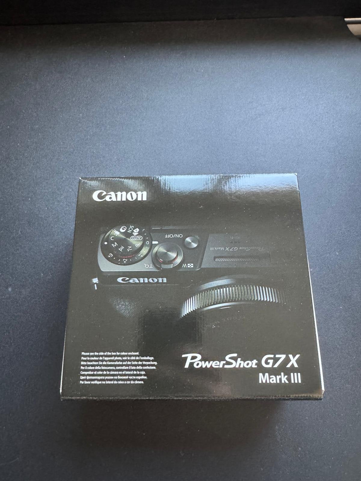 Gloednieuwe Canon G7X Mark III Zwart, Canon, Nieuw, Ophalen of Verzenden, Handleiding