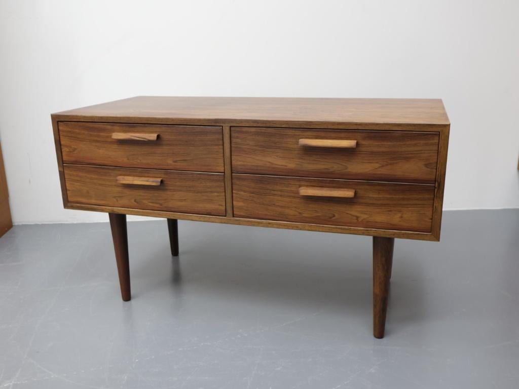 Vintage ladekast 4 lades Kai kristiansen  Palissander, Gebruikt, ., 50 tot 100 cm, 3 of 4 laden