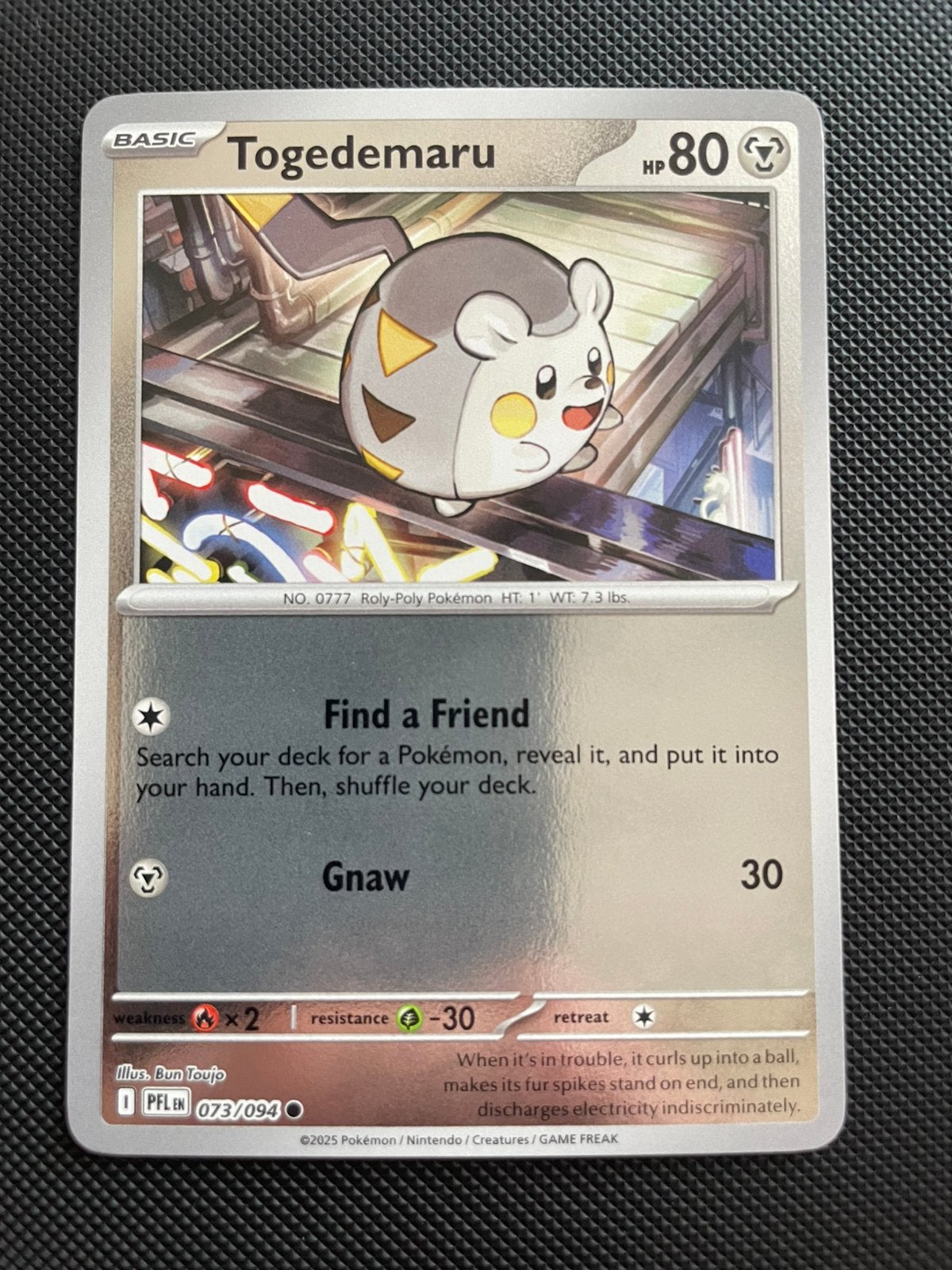 Togedemaru 073/094 Reverse Holo Phantasmal Flames Packfresh, Ophalen of Verzenden, Nieuw