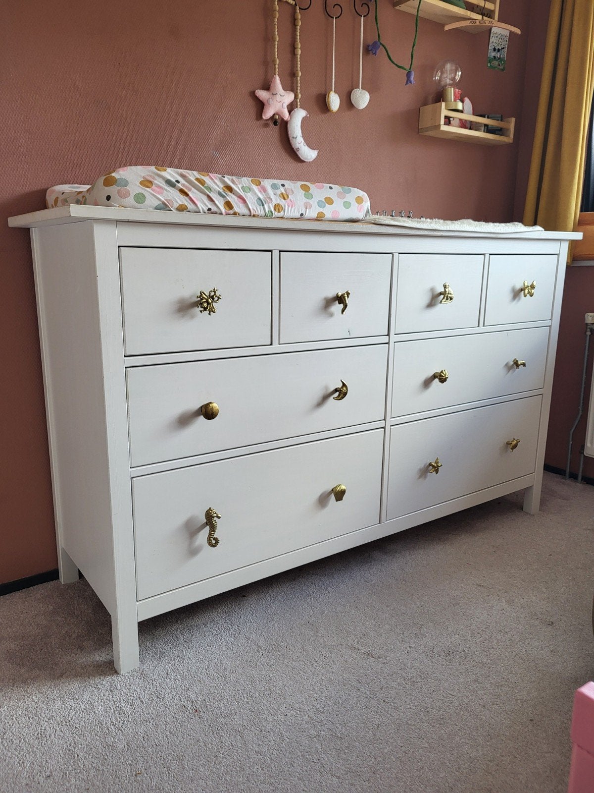Ladekast Hemnes Ikea wit, Ophalen, Gebruikt, 50 tot 70 cm, 100 cm of meer