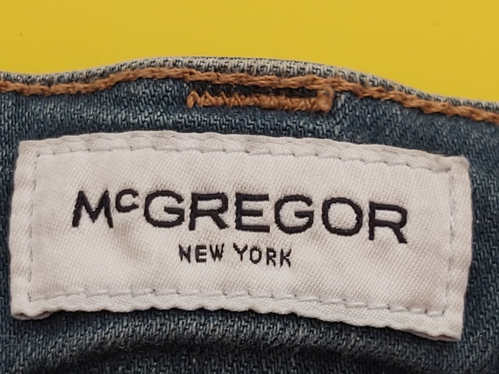 Mc Gregor spijker broek met blauwe kleur maat 32/ 34, Kleding | Heren, Ophalen of Verzenden, Zo goed als nieuw, McGregor, Maat 48/50 (M)