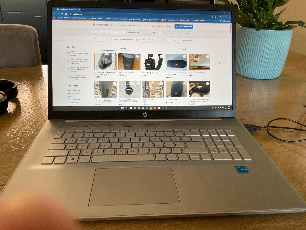hp laptop, 2 tot 3 Ghz, Qwerty, 8 GB, Zo goed als nieuw