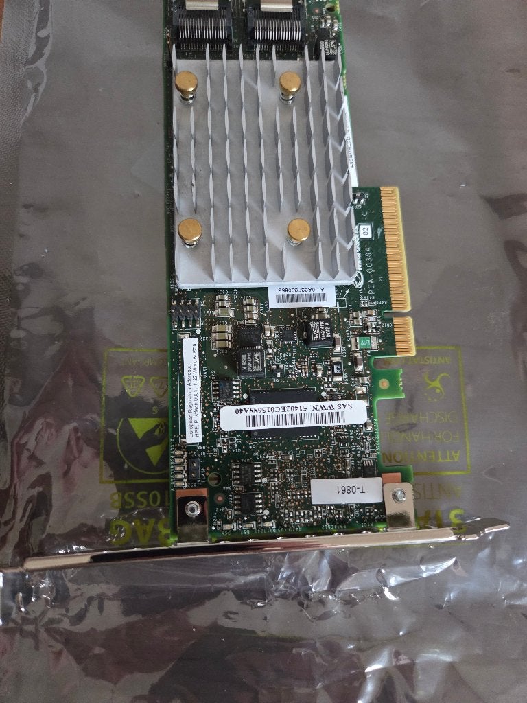 HPE Smart Array P408i-p SR Gen10 Controller, Intern, Gebruikt, SAS, Server