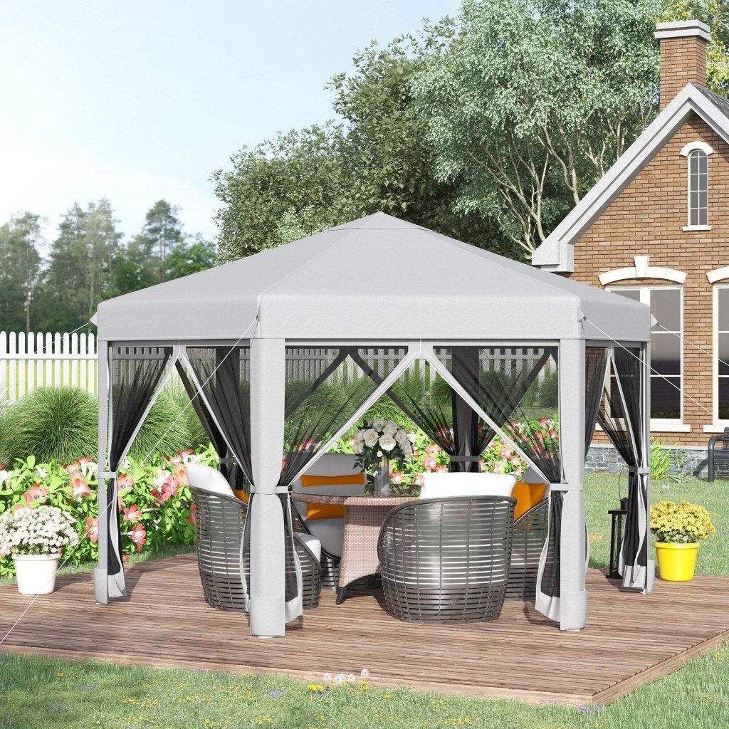 Chique Hexagon Pop-Up Vouwtent. 6-Hoeks Easy-Up Partytent., Opvouwbaar, Partytent, Nieuw, Minder dan 5 meter