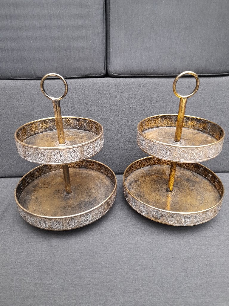 Etagères 2 stuks, Huis en Inrichting, Ophalen, Zo goed als nieuw, Etagère, Overige materialen