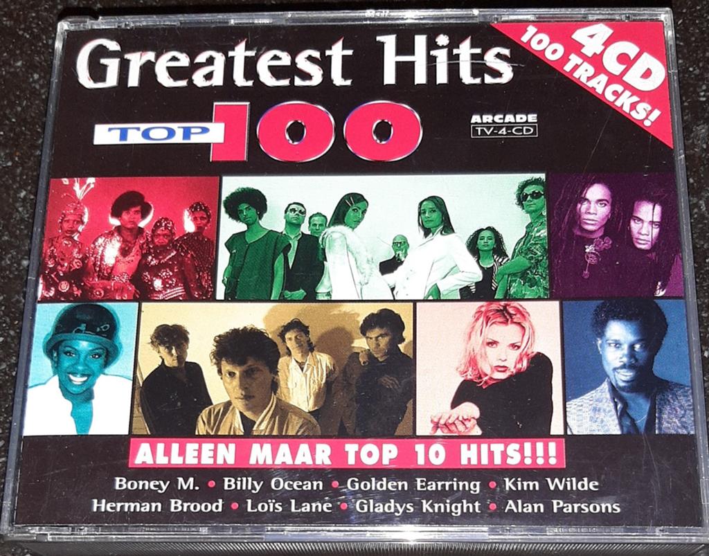 Greatest hits top 100 4cdbox, Ophalen of Verzenden, Zo goed als nieuw, Pop, Boxset