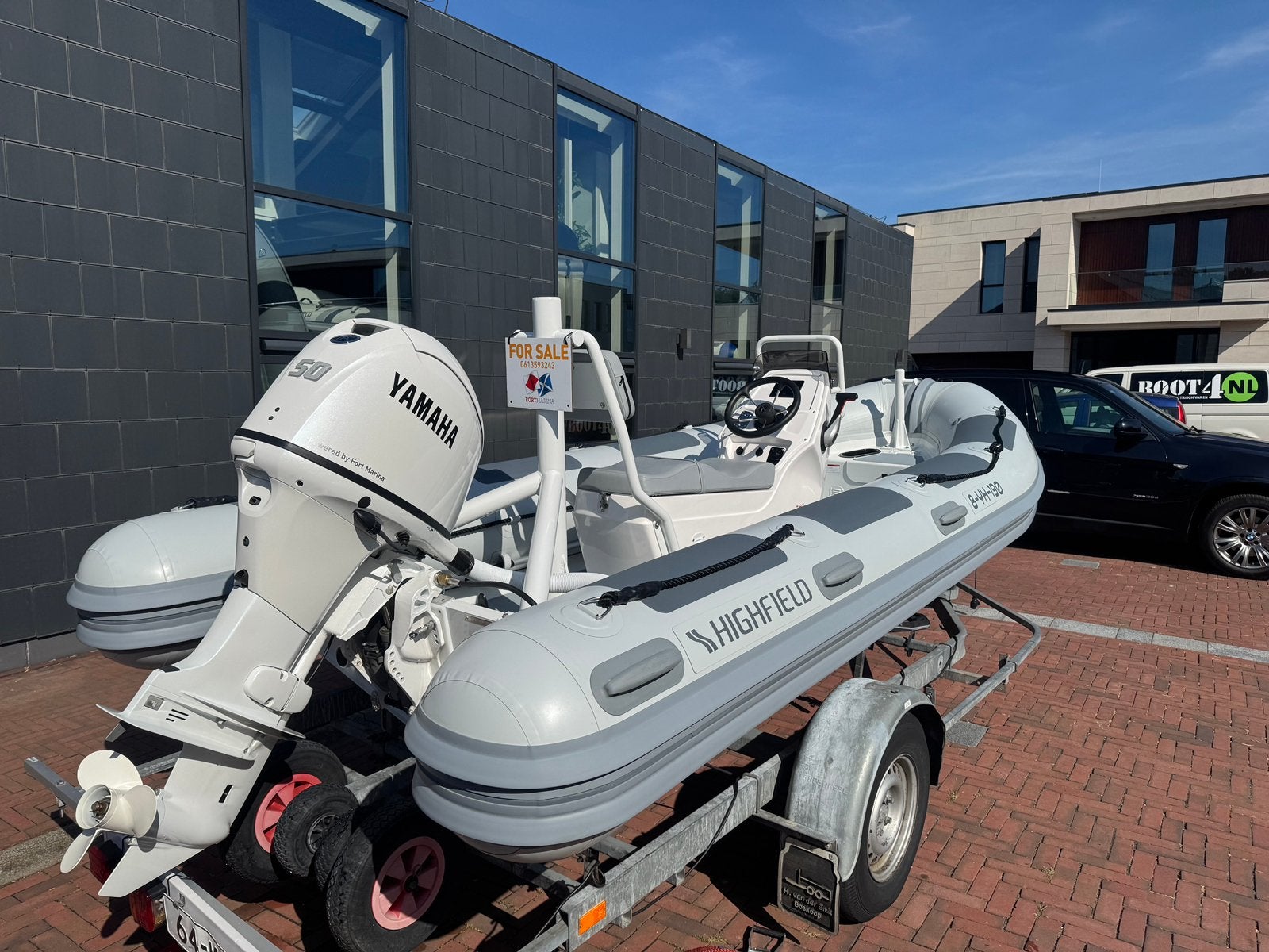 Highfield Patrol 460 Hypalon RIB DEMO - Yamaha 50PK - 30 uur, Watersport en Boten, Ophalen, Aluminium, Zo goed als nieuw, Buitenboordmotor