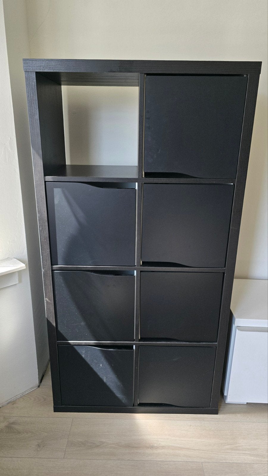 IKEA Kallax kast 77x147 cm met 7 deurtjes, Ophalen of Verzenden, Gebruikt