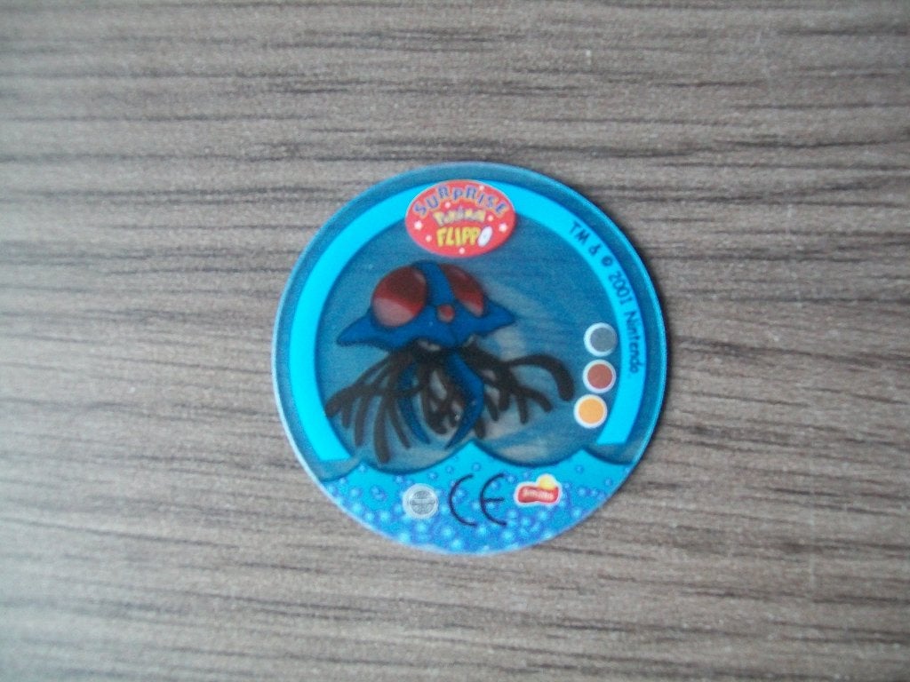 003 Surprise Pokemon Flippo nr 4 TEENTACRUEL (73) nieuwstaat, Verzenden, Losse flippo's