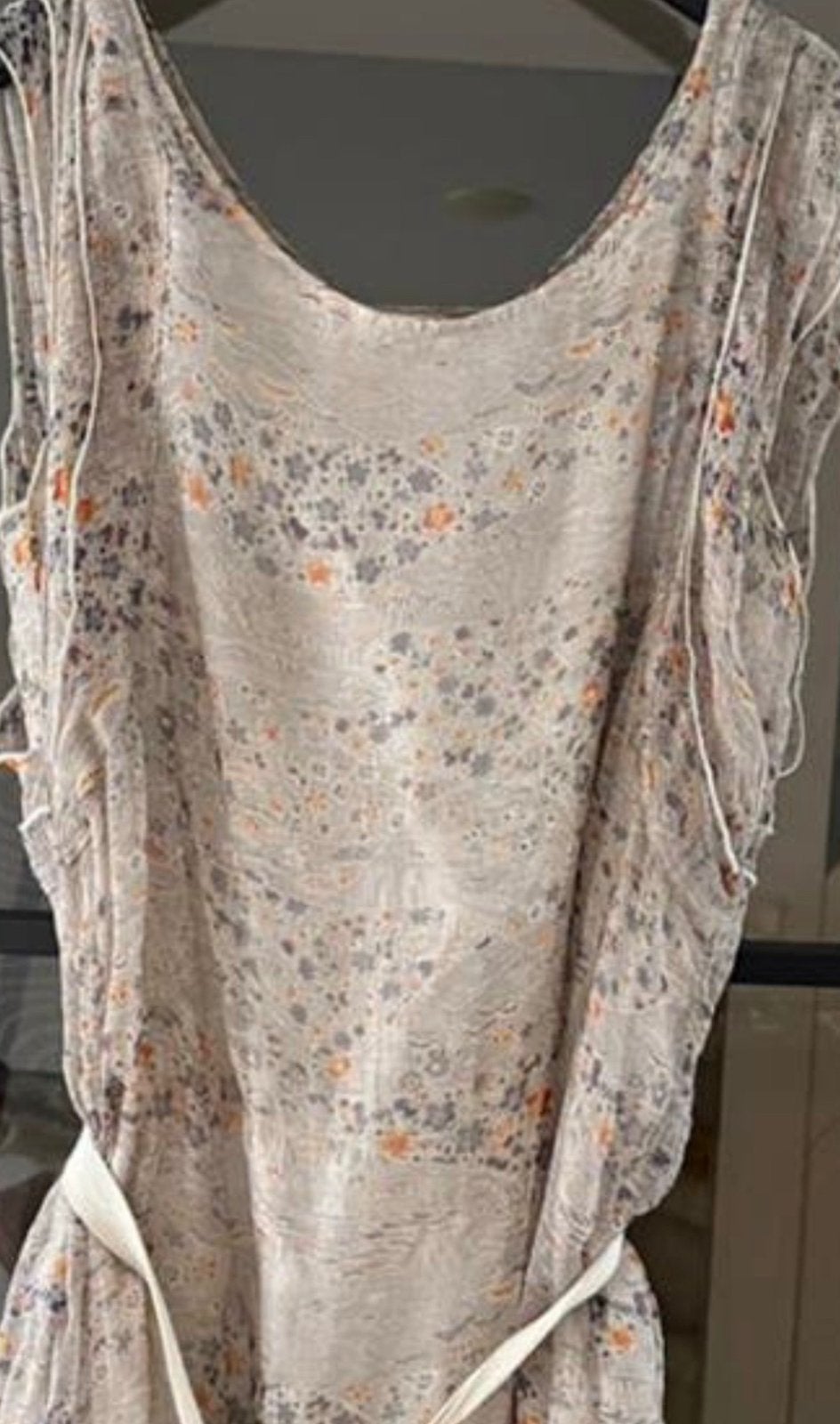MAISON SCOTCH gebloemd jurkje echt heel apart mt38/40, Beige, Maison Scotch, Zo goed als nieuw, Boven de knie