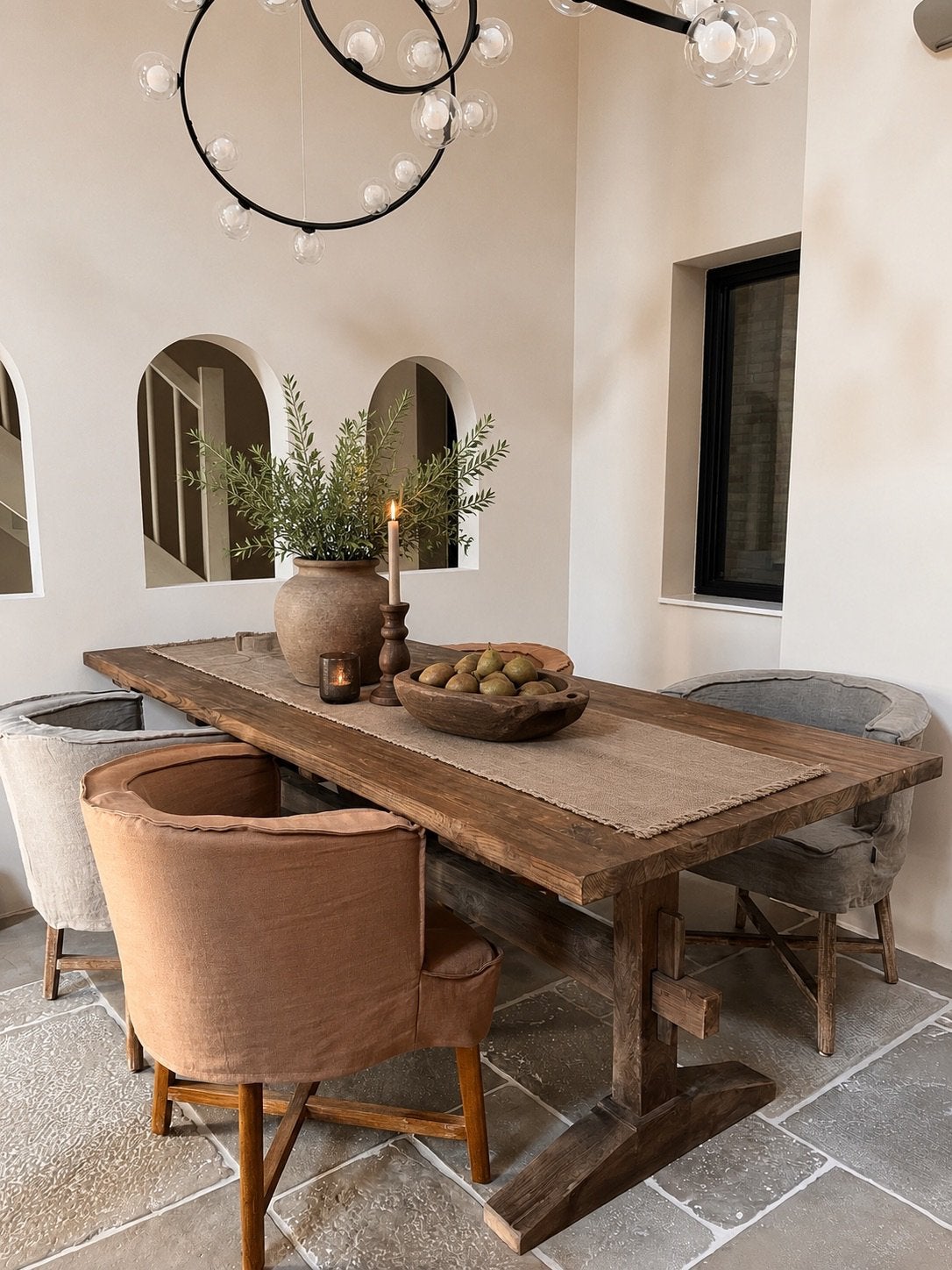 Kloostertafel uit de collectie van Aura Peeperkorn, Huis en Inrichting, Teakhout, Rechthoekig, Nieuw, 200 cm of meer