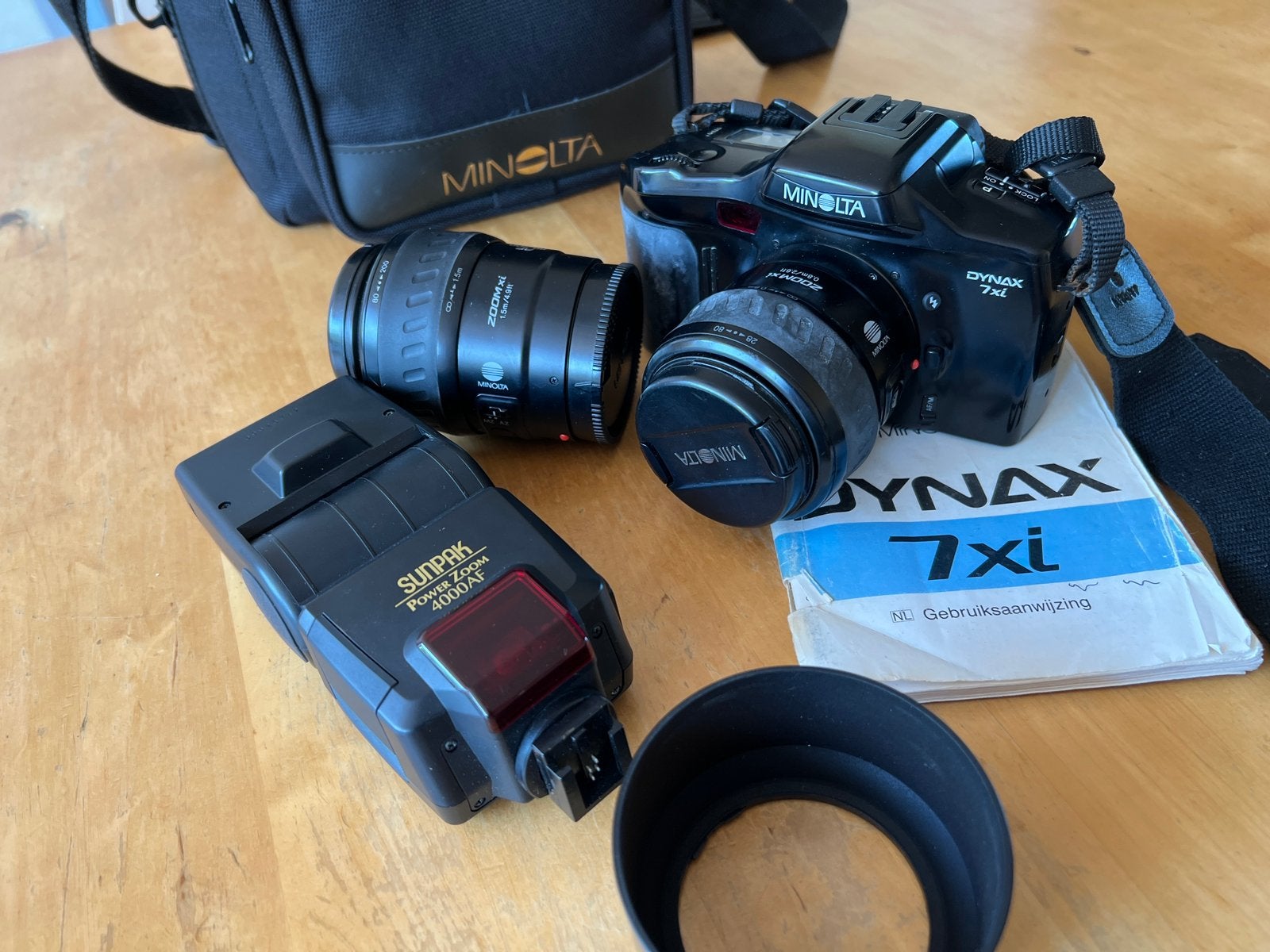 Analoge camera, Ophalen, Spiegelreflex, Minolta