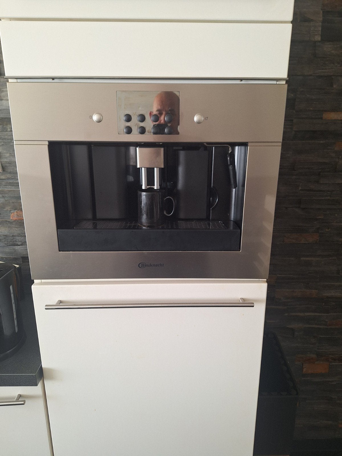 Bauknecht Inbouw Koffiemachine - Zo goed als nieuw, 10 kopjes of meer, Koffiemachine, Zo goed als nieuw, Koffiebonen