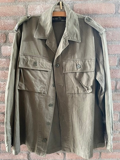 Vintage Militair Jack/ Blouse Koninklijke Landmacht Leger, Ophalen of Verzenden, Landmacht, Overige gebieden, Kleding of Schoenen