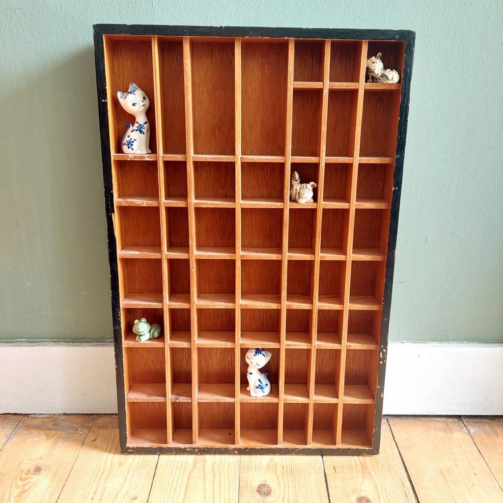 Lucky Vintage houten letterbak, Ophalen, Huis en Inrichting