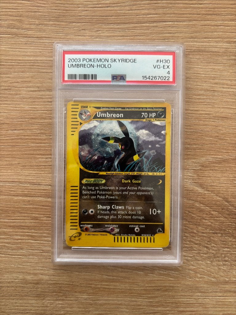 Pokémon PSA 4 Skyridge Umbreon Holo #H30, Hobby en Vrije tijd, Verzamelkaartspellen | Pokémon, Ophalen of Verzenden, Zo goed als nieuw
