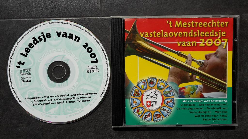 CD - t Mestreechter Vasteloavendsleedsje vaan 2007 Carnaval, Ophalen of Verzenden, Zo goed als nieuw, Streekmuziek