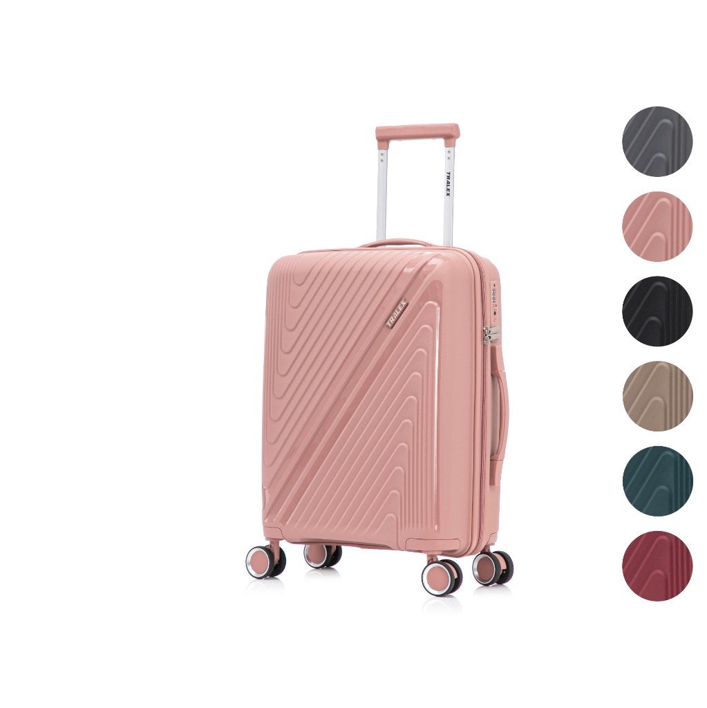Nieuwe Tralex koffer maat S - 42 Liter - 56x40x22 cm Roze, Wieltjes, Hard kunststof, Nieuw, Ophalen of Verzenden