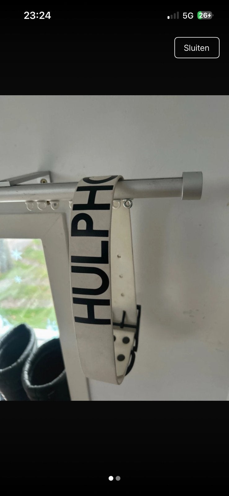 Hulphond halsband, Dieren en Toebehoren, Ophalen of Verzenden, Zo goed als nieuw