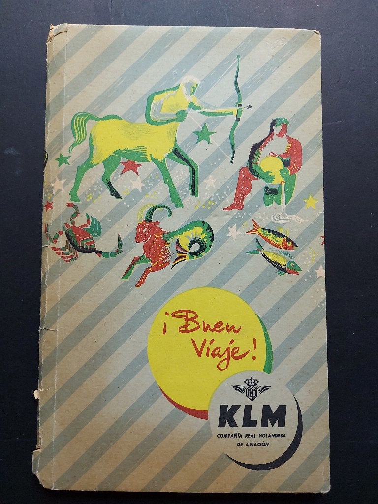 KLM mapje Buen Viaje! uit de jaren 50 (K947), Ophalen of Verzenden, Gebruikt, Boek of Tijdschrift