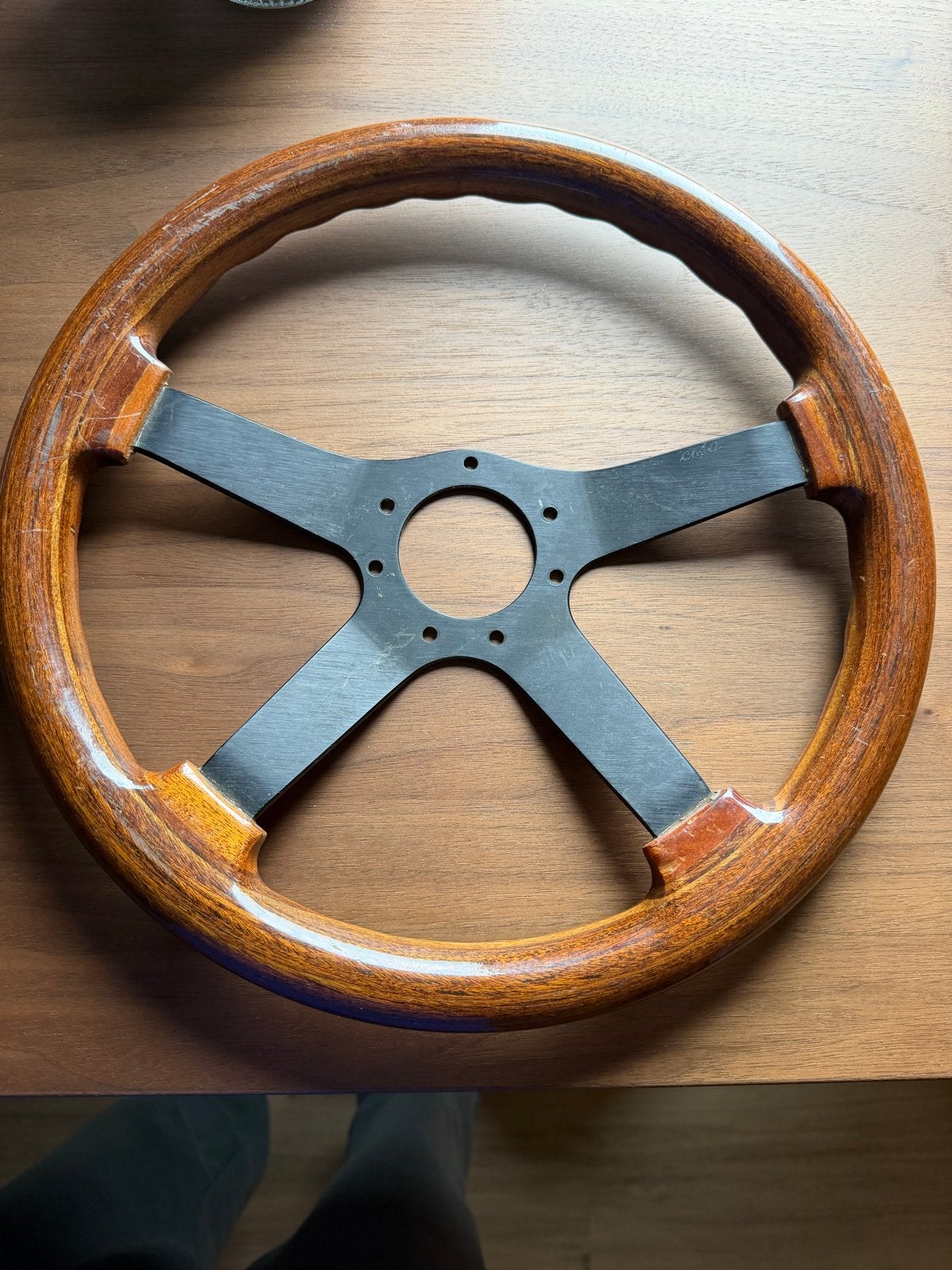 Vintage Cisa Houten Stuurwiel - Jaren '70/'80, Ophalen of Verzenden, Gebruikt, Oldtimer onderdelen