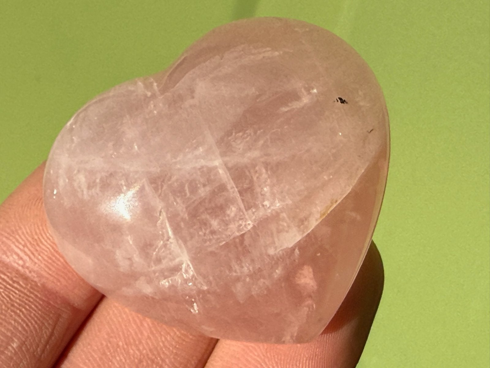 Rozenkwarts hart mineralen R2, Ophalen of Verzenden, Mineraal