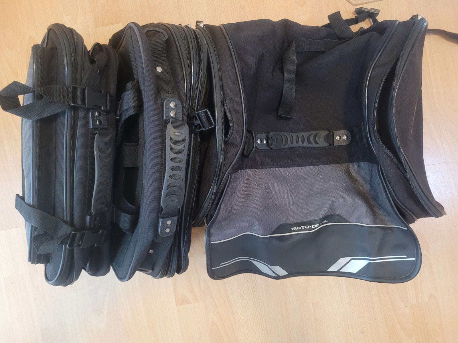 Moto-Detail 3-delige motortassenset: zijtassen + toptas, Ophalen of Verzenden