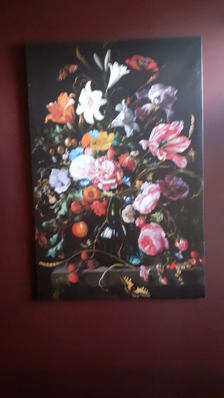 canvas bloemen schilderij, Ophalen