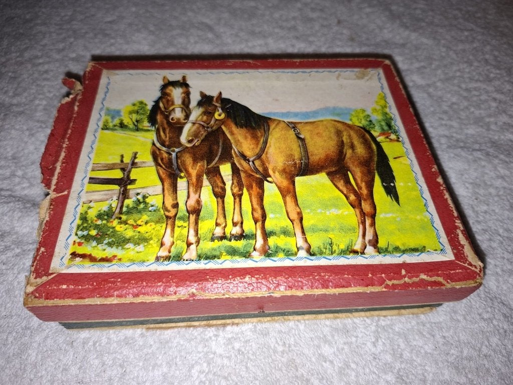 oude houten blokkendoos, begin 1900, Ophalen of Verzenden
