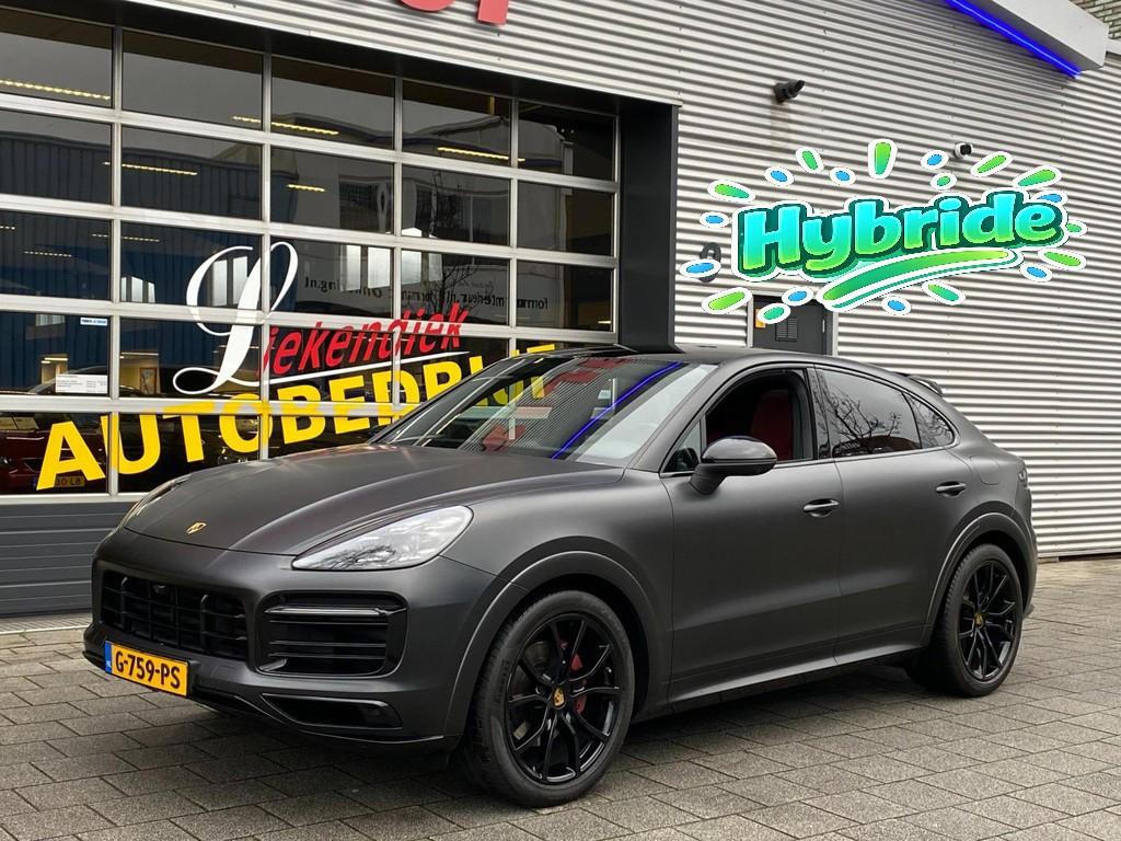 Porsche Cayenne Coupé 3.0 E-Hybrid 463PK - Matt Zwart I Pan, Automaat, Cayenne, Gebruikt, Euro 6
