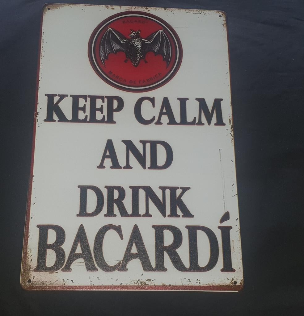 Bacardi wandbord, Ophalen of Verzenden, Nieuw, Reclamebord