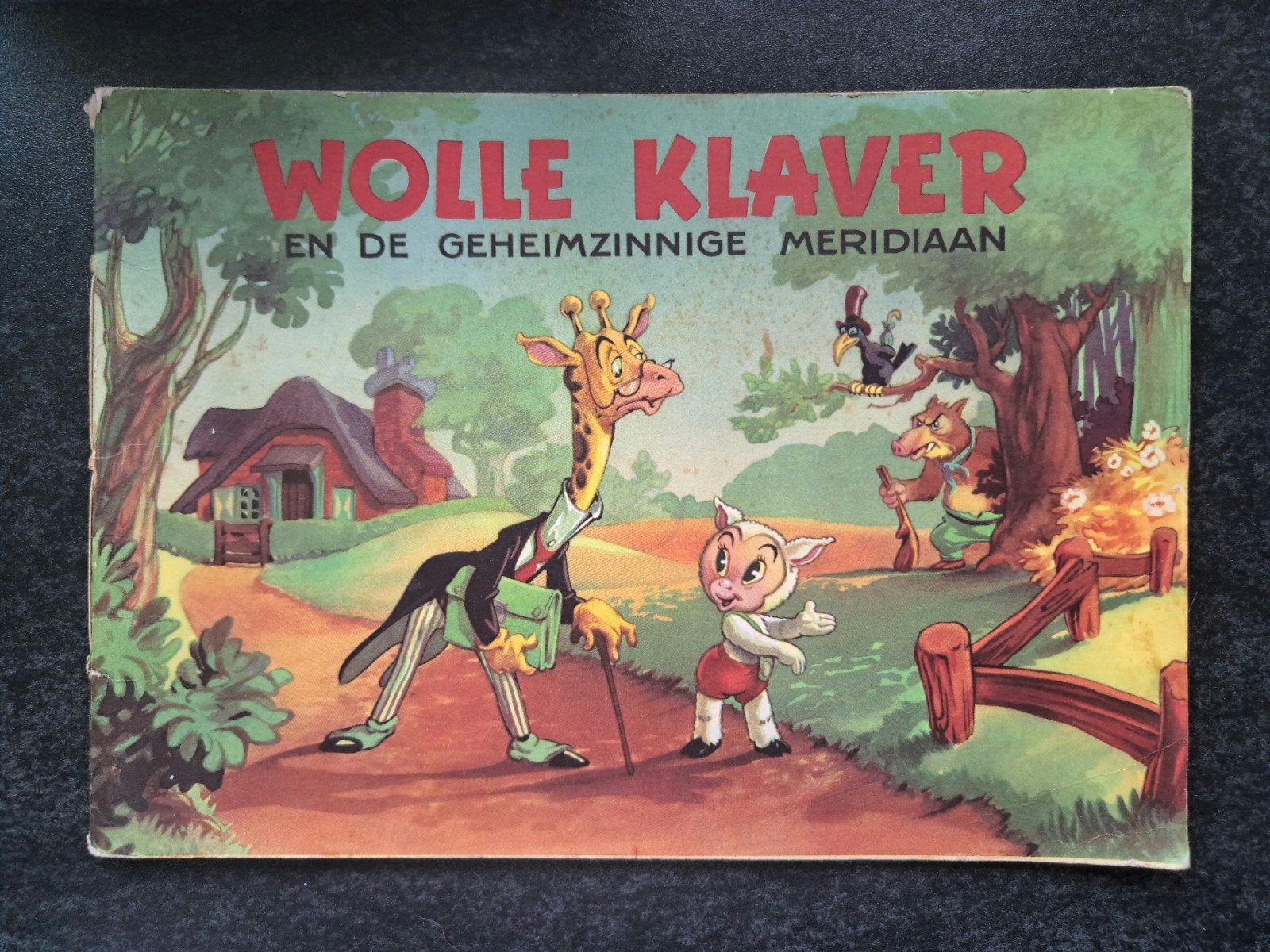 Wolleh Klaver en de Geheimzinnige Meridiaan - Marten Toonder, Ophalen of Verzenden, Gelezen, 1951 Marten Toonder Studio's, Prentenboek