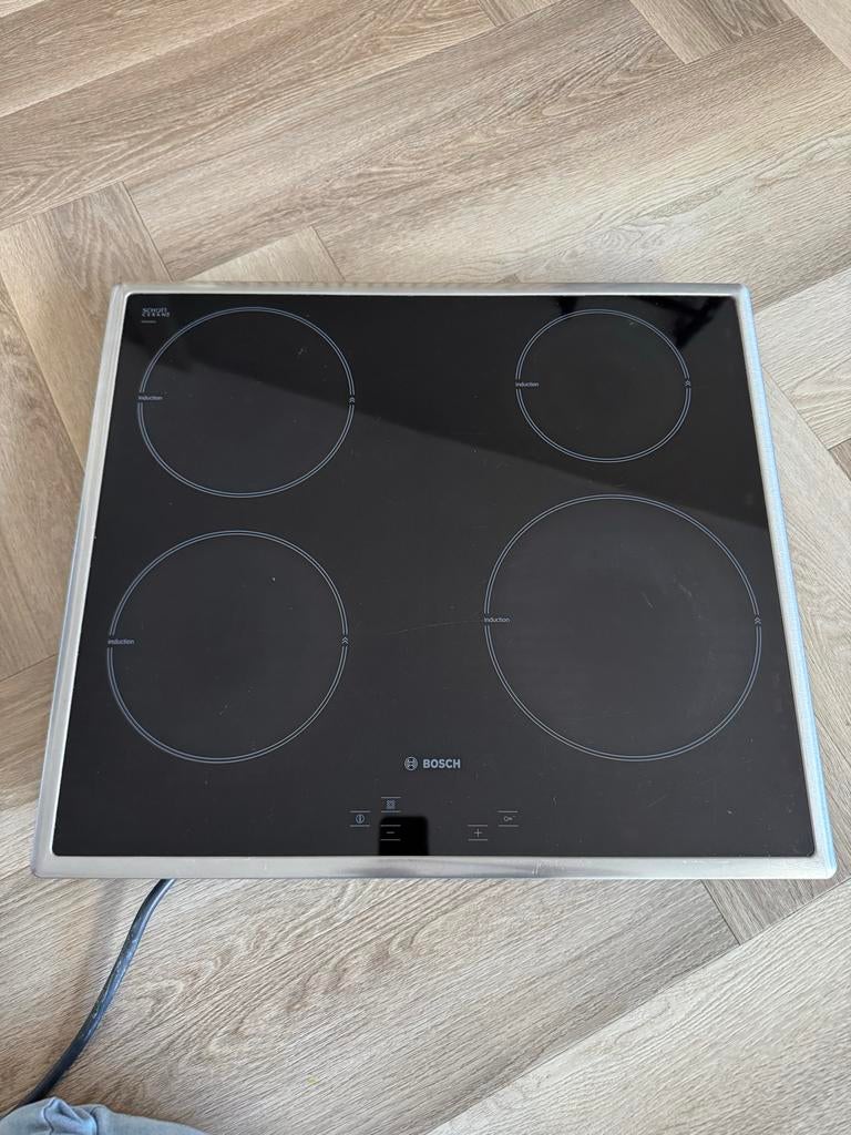 Bosch Schott Ceran inductie kookplaat, Ophalen, Gebruikt, 4 kookzones, Inbouw