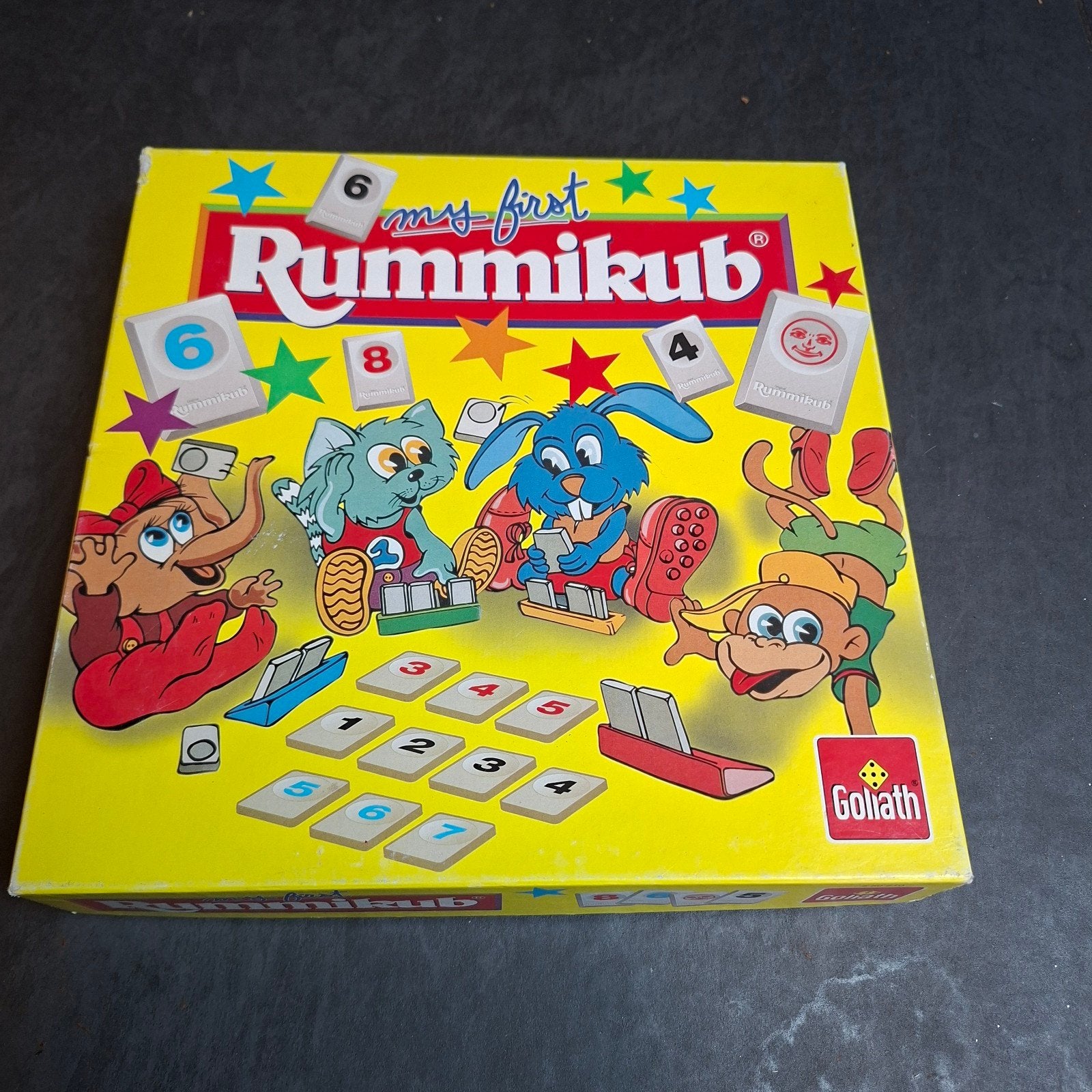 Rummikub Kids - My First Rummikub (Goede Staat), Drie of vier spelers, Ophalen of Verzenden, Zo goed als nieuw, Goliath