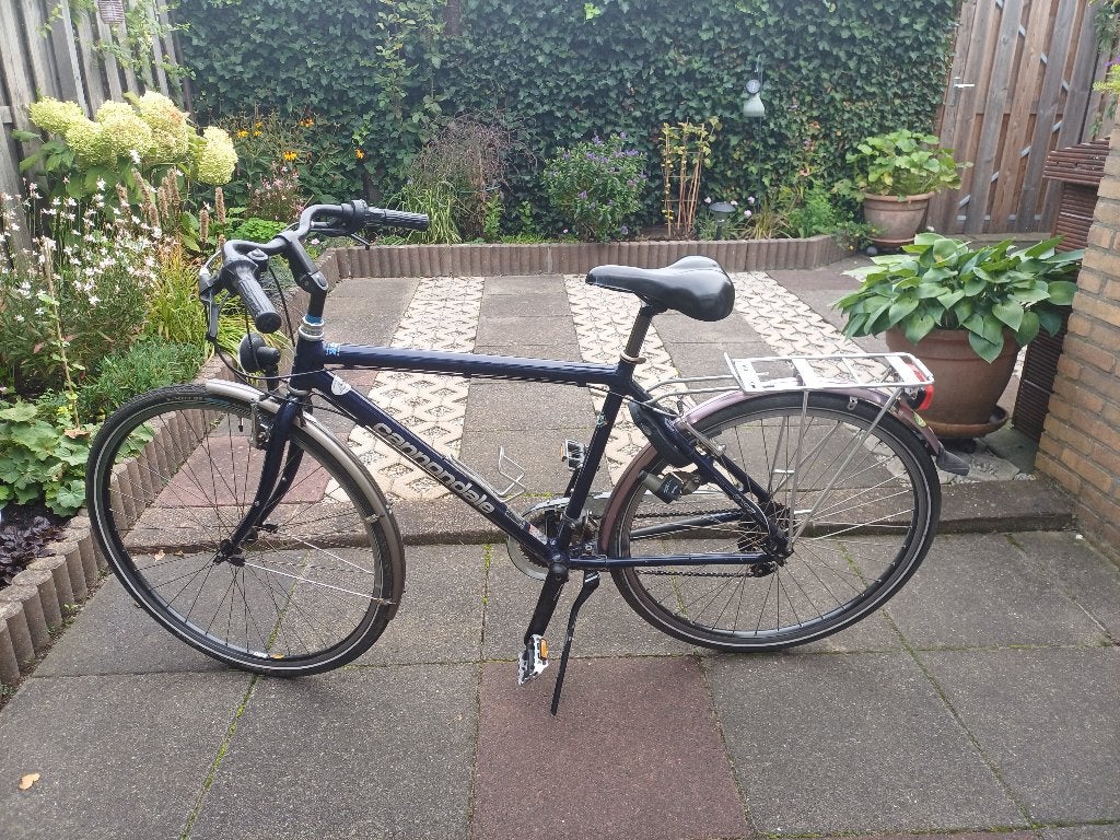 Cannondale heren sport/tourfiets, Fietsen en Brommers, 28 inch, Gebruikt, Velgrem, Meer dan 20 versnellingen