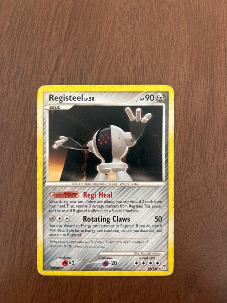 Registeel Pokémon Kaart LV.50 HP90, Ophalen of Verzenden, Gebruikt, Losse kaart