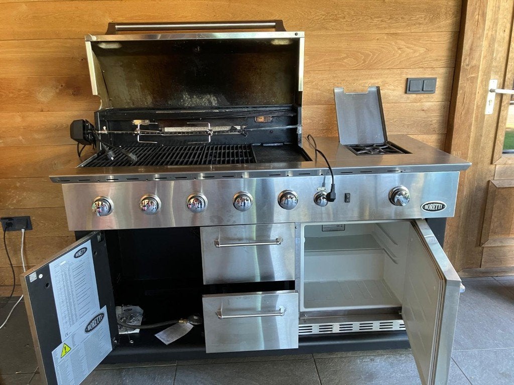 Boretti Luxe RVS Buitenkeuken / Gasbbq – Topstaat!, Ophalen, Gebruikt, Boretti, Gas