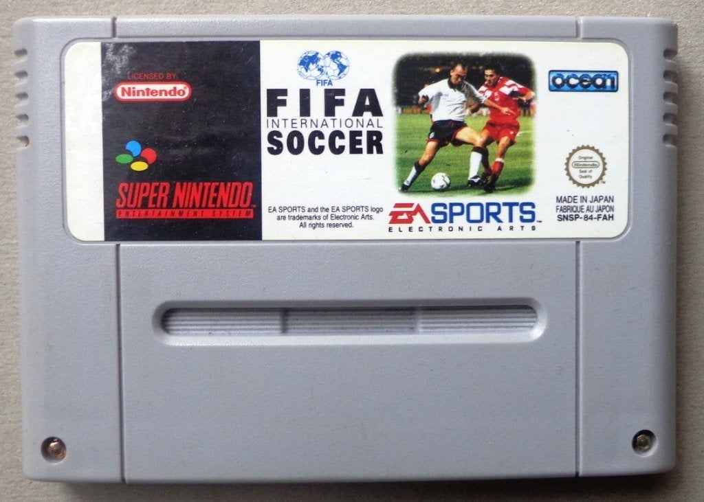 Fifa International Soccer voor de Europese Super Nintendo, Gebruikt, 2 spelers, Ophalen of Verzenden, Vanaf 3 jaar