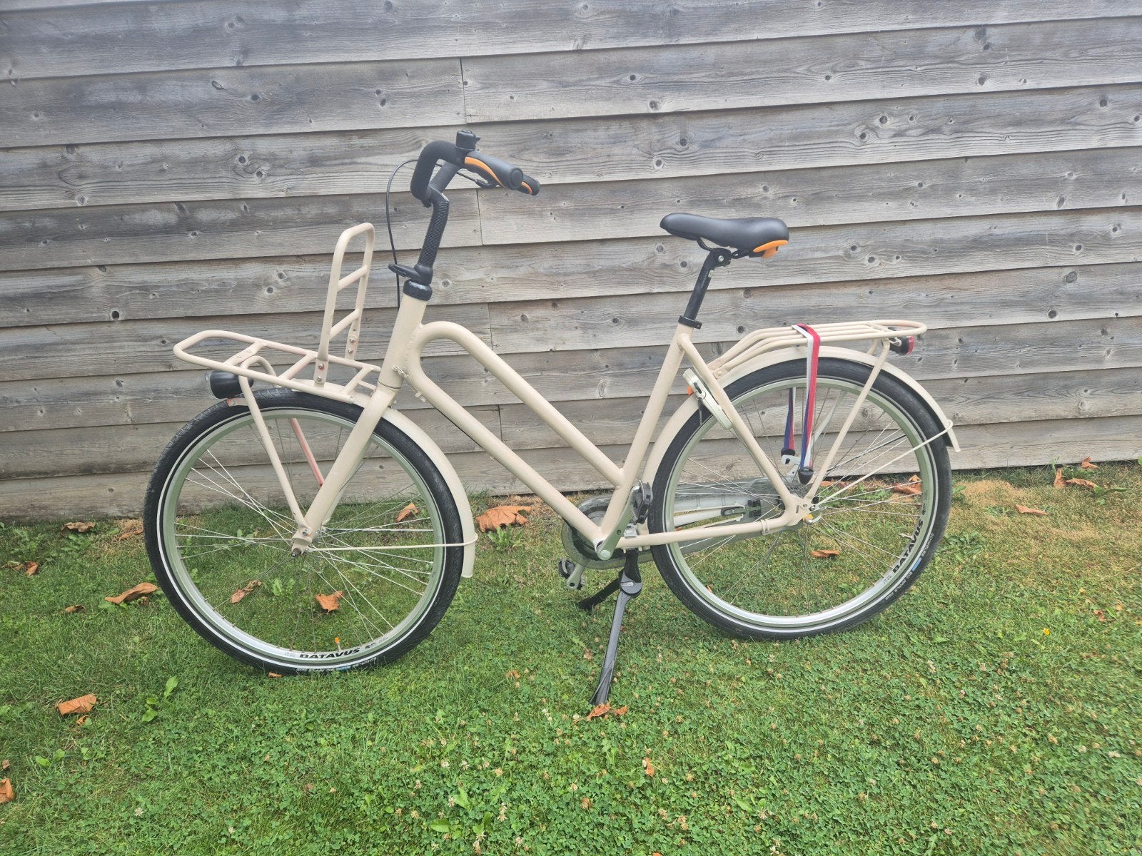 Beige Batavus fiets met voordrager - postcodeloterij fiets, Ophalen, Terugtraprem, Gebruikt, Versnellingen
