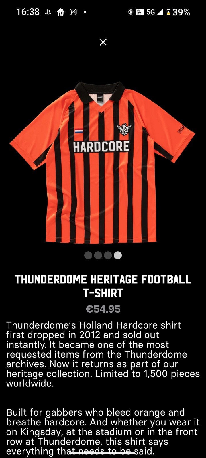 Thunderdome hardcore holland shirt, Ophalen of Verzenden