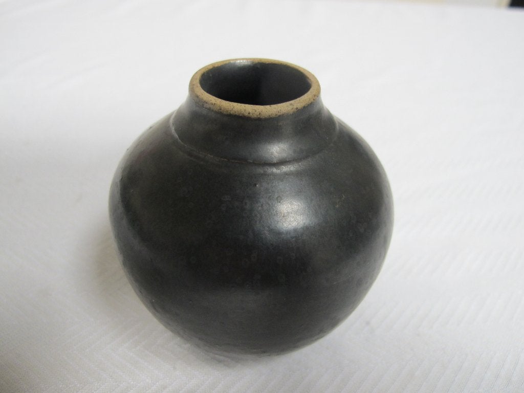 midcentury vaas keramike vintage, Ophalen of Verzenden, Bruin