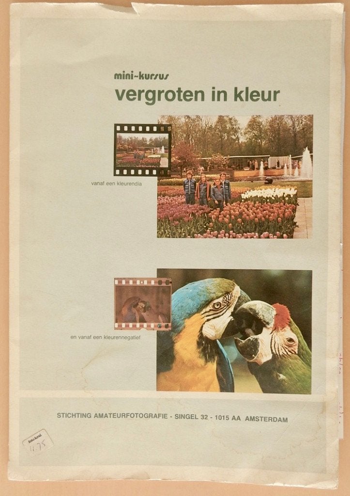 mini-cursus Vergroten in kleur (Stichting amateurfotografie), Fotograferen en Filmen, Stichting amateurfotografie, Ophalen, Gelezen