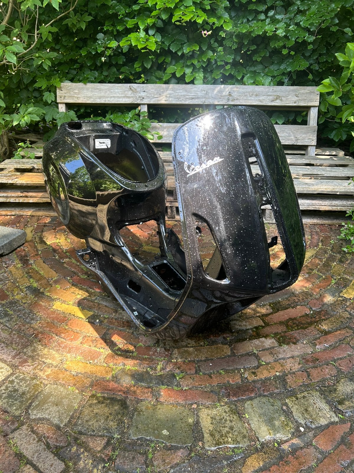 Nieuw! glans zwart Sprint primavera frame zonder kenteken, Fietsen en Brommers, Scooters | Vespa, Overige modellen, Elektrisch