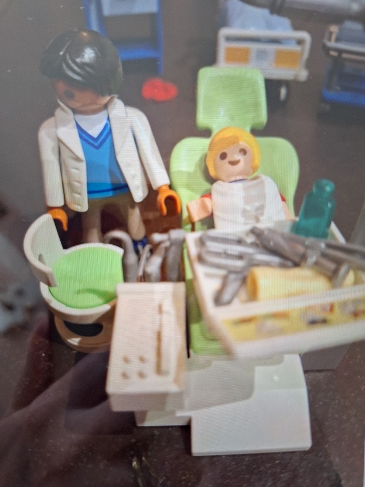 Playmobil set 6662 Tandarts met patiënt en stoel, Gebruikt, Complete set, Overige typen, Ophalen of Verzenden