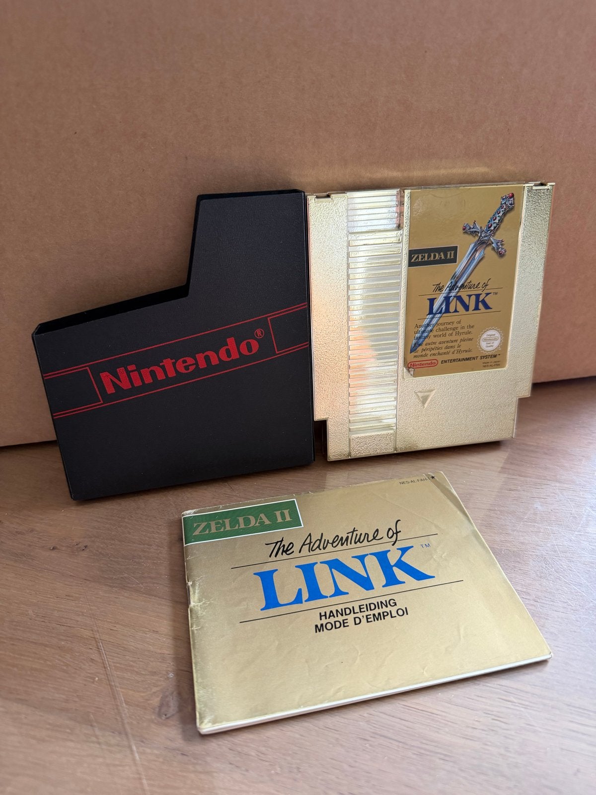 The Legend of Zelda & Zelda II NES - Compleet met handleidin, Gebruikt, 1 speler, Ophalen of Verzenden, Role Playing Game (Rpg)