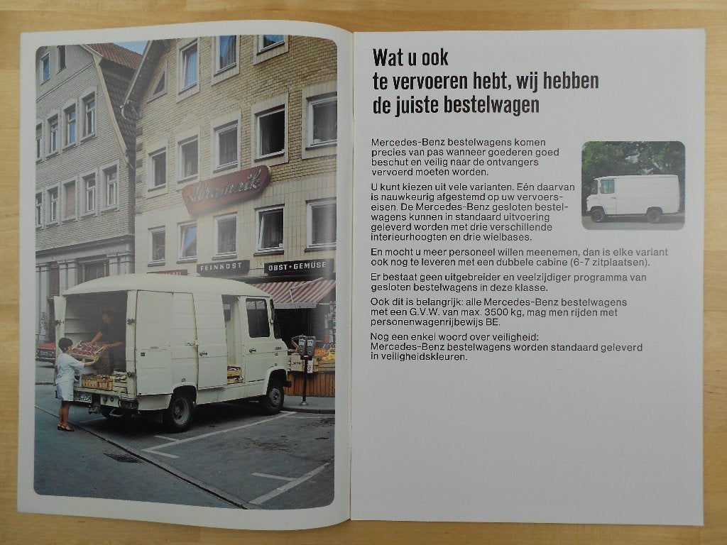 Mercedes 407 409 508 608 Brochure 1978 - 407D 508D 608D, Boeken, Zo goed als nieuw, Mercedes-Benz, Mercedes, Ophalen of Verzenden