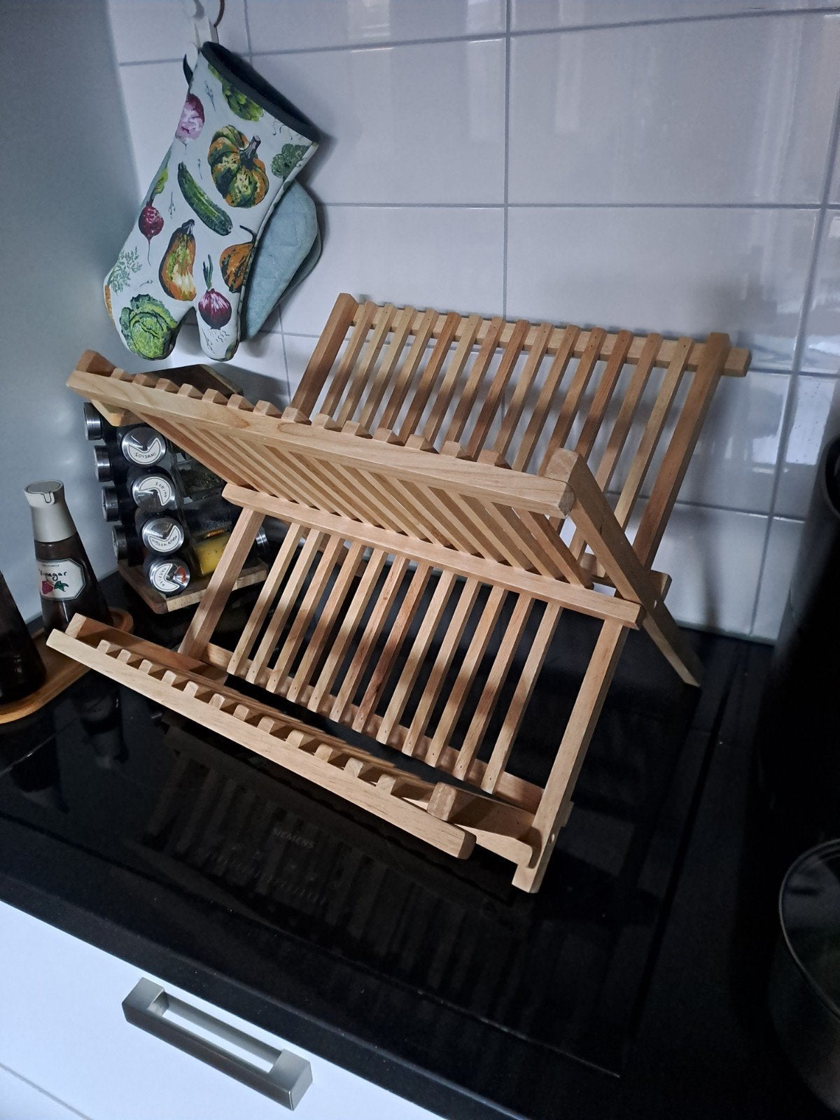 Houten afdruiprek voor borden en glazen, Ophalen, Gebruikt, Bordenrek, Hout