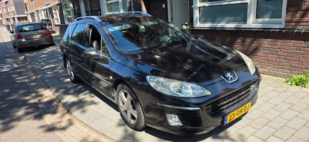 Peugeot 407 3.0 V6 SW AUT 2005 Zwart, Navigatiesysteem, Zwart, 2946 cc, Zwart