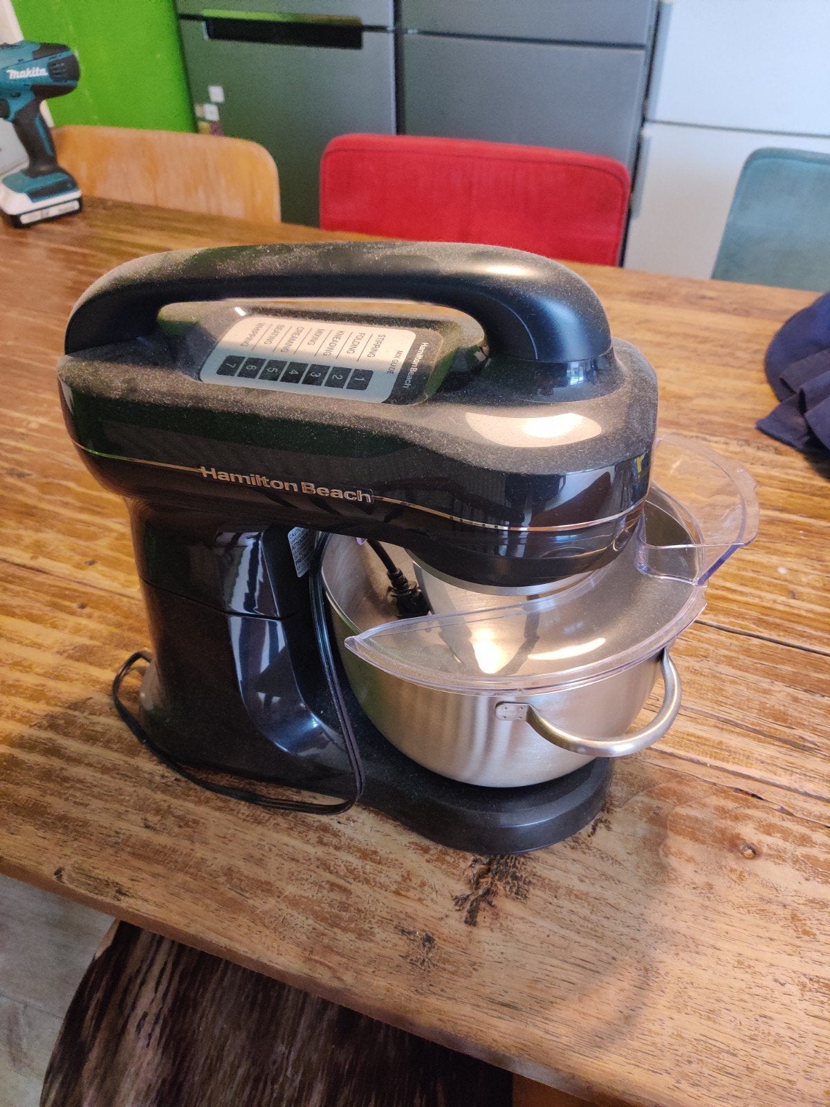 Hamilton Beach keukenmixer, Witgoed en Apparatuur, 4 liter of meer, Ophalen, Zo goed als nieuw, 3 snelheden of meer